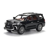 ZYAURA For:Lexus LX570 Alloy Pull Back Car Model 1:24 Die-casting Metal model Car With Sound And Light 6 Doors(A)