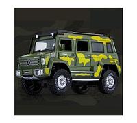 ZYAURA For:Mercedes-Benz Unimog U5000 Camouflage Alloy Car Model 1:28 Off-road Vehicle(A)
