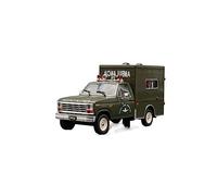 ZYAURA Ford F-150 1982 Air Force Ambulance Alloy Car Model For:Die Cast 1/43