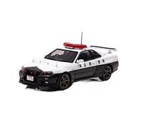 ZYAURA Skyline GT-R BNR34 2001 Police Car Alloy Car Model For:Die Cast 1:43