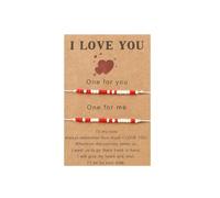 ZYAWP 3Pcs Couples Bracelets Zodiac Beads Morse Code Bracelets for Women I love You Cute Handmade Friendship Jewelry for Boyfriend Girlfriend Gifts Valentine's Day (Cancer)