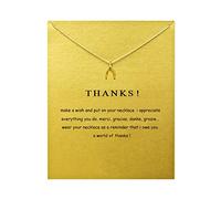 ZYAWP Unicorn Pendant Necklace with Message Card Bar Necklaces Friendship Sun Good Luck Elephant Pendant Chain Necklace for Women Girl Gift (clavicle g)