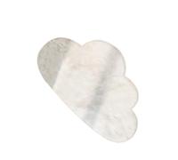 ZYAYNG Area Rug 1 solid white cloud shaped irregular room decoration soft skin friendly carpet floor mat For Living Room, Bedroom(80cmx120cm)