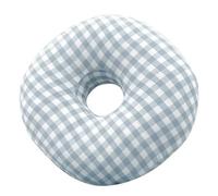 ZYAYNG Ear Piercing Pillow 30x30cm Ear Piercing Pillow For Side Sleepers Donut Pillows With Hole Protector Neck Head Support For Sleeping(Blue)
