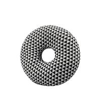 ZYAYNG Ear Piercing Pillow 30x30cm Ear Piercing Pillow For Side Sleepers Donut Pillows With Hole Protector Neck Head Support For Sleeping(Black)