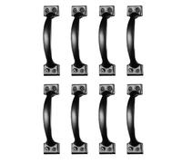 ZYAYNG Ladies Leather Gloves Door Handle Pull Cabinet Drawer Cupboard Knob Dresser Metal Iron Furniture Knobs for Women(Black 8pcs)