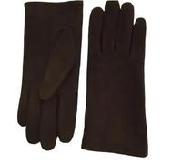 ZYAYNG Ladies Leather Gloves Women's Natural Leather Gloves Female Genuine Suede Leather Brief Solid Color Motorcycle Driving Gloves For Women(Brown,M)