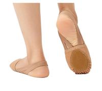ZYAYNG Rhythmic Gymnastic Shoes Elastic Half Ballet Flat Slippers Dance Shoe Microfiber Women Belly for Dancing(Color5,32-33)