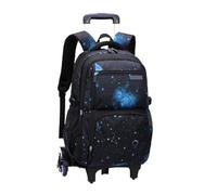 ZYAYNG Schoolbag with Wheels School Bag with Wheels Rolling Backpack for Boy Wheeled 6 Trolley Bookbag Carry On Luggage for Travel