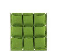 ZYAYNG Wall Planting Pot Wall Hanging Pockets Planting Bags Flower Pot Home Garden Grow Bag Garden Planter Vertical Seedling Plant Pot Home Decor Supply For Indoor/Terrace Decoration(Green 9 Pockets)