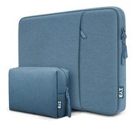 ZYB 15.6 Inch Laptop Sleeve Notebook Protective Case with Accessory Bag,Shockproof Waterproof Laptop Case 15.6 Inch for 15'' Lenovo ThinkPad IdeaPad HP Acer ASUS Dell MacBook Pro 16 15-Haze Blue