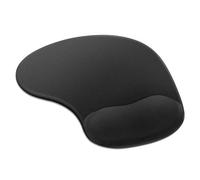 ZYB Mouse Mat with Wrist Support, Gel Mouse Pad 9.05" x 7.48" - Gel Wrist Rest - Non-Slip Base - Ergonomic Comfort - Washable - Office Mouse Pads for PC Computer and Laptop, Carbon Black