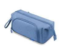 ZYB Pencil Case Large Capacity Pencil Case,Large Pencil Pouch with Compartments Handheld,Multifunctional Stationery Pouch Makeup Bag Gift for School Office Kids Girls Boys Adult Women Men-Blue