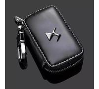 ZYBAOF Pouch for Car Keys for DS7 DS 7 Crossback 2018 2020, Entry Smart Fob Protection Bag Pack Key Key Holder Leather Keycase Pack Of TheftAtt Car Keys Case