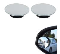 ZYBHMJE 2 Pairs Blind Spot Mirrors Round Frameless 360° Rotate Sway Adjustable and Waterproof HD Glass Convex Mirror Maximize RearView Universal for Car SUV Trucks Traffic Safety