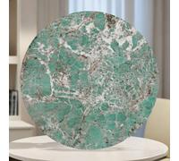 ZYBOWAYL 32" 36" 40" Lazy Susan Tabletop Sintered Stone Large Turntable, 360° Silent Rotating Round Serving Tray, for Kitchen Dining Table Centerpiece(Green,90cm)