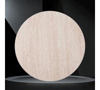 ZYBOWAYL 40" Large Lazy Susan Turntable 24" Marble Round Rotating Plate for Dining Table Top Kitchen Centerpiece 360° Rotation Organizer Easy to Clean(Beige,80CM/32IN)