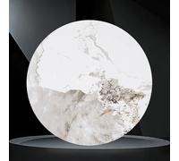 ZYBOWAYL 40" Large Lazy Susan Turntable 24" Marble Round Rotating Plate for Dining Table Top Kitchen Centerpiece 360° Rotation Organizer Easy to Clean(Natural,70CM/28IN)