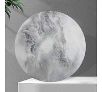 ZYBOWAYL Marble Rotating Serving Tray for Dining Table Top, Large Round Sintered Stone Lazy Susan Turntable, 360° Rotating Plate, Silent & Smooth(Multi-Color,100 * 100cm)