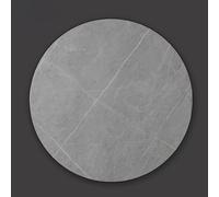 ZYBOWAYL Rotating Dining Table Serving Plate, Marble Kitchen Heavy Duty 360° Rotating Tray, 24" 36" Round Lazy Susan Multipurpose Turntable, Easy to Clean(Matte Gray,60 * 60cm)