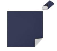 ZYBSLCSY Magic Cloth Makeup Bag, Lazy Cosmetic Bags, Portable Travel Make Up Pouch Magic Self-Adhesive Cloth for Cosmetic Cameras (21.6" X 21.6",Navy Blue)