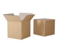 ZYBUX - 12x9x6" - Brown Single Box Wall Shipping Mailing Postal Parcel Easy to Assemble Cardboard Parcel Boxes, Idal for Cardboard Gift box, Packing Boxes for Moving House - Pack of 50