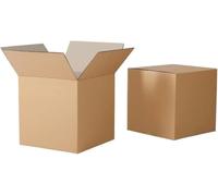 ZYBUX - 12x9x6" - Brown Single Box Wall Shipping Mailing Postal Parcel Easy to Assemble Cardboard Parcel Boxes, Idal for Cardboard Gift box, Packing Boxes for Moving House - Pack of 25