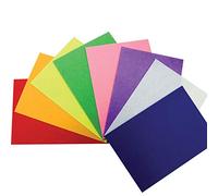 ZYBUX - A4 Felt Sheets Felt Fabric Sheets Fabric Material Assorted Multi-Coloured Textile for Art & Crafts Scrapbooking Children Kids (10 Pack)