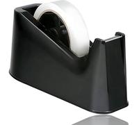 ZYBUX Heavy Duty Tape Dispenser Weighted Non-Skid Rubber Base - Black