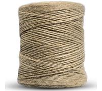 ZYBUX - Jute Twine String, 3 Ply 2.0mm Thick Garden Twine String for DIY Crafts, Gift Wrapping, Bundling Packing and Gardening (200m 3PLY Jute Twine)
