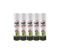 ZYBUX - PRITT Glue Sticks (5 Pack, 15g) - 90% Natural, Strong Hold, Child-Friendly Adhesive for Home, School, Office, and Crafts