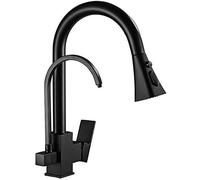 ZYCHSJXA 3-Way Kitchen Faucet with Sprayer - Multifunctional Black Water Filter Tap 3 Modes Under Sink Reverse Osmosis Mixer for Clean Drinking & Stylish Design