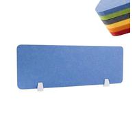 ZYCHSJXA 80CM Acoustic Desk Divider Felt Privacy Panel for Office & Classroom Noise Reduction Partition Easy Installation Screen Blue 80x30cm