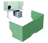 ZYCHSJXA Acoustic Desk DividerFreestanding 100cm Felt Partition Panel for Home Office Library Classroom PrivacyGreen Table Separator Enhanced Focus & Sound Absorption