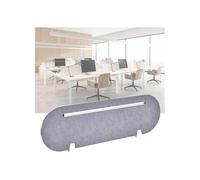 ZYCHSJXA Acoustic Privacy Panel Partition for Desk Lightweight Freestanding Grey Divider with Support Feet Low Fence Grille Enhanced Workspace (23.6x11.8in)