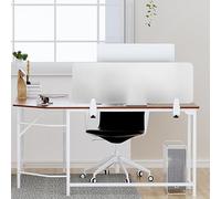 ZYCHSJXA Acrylic Acoustic Desk Divider with Rounded Edges - Office Partition for Workspace, School, Exhibitions, and Home Essentials Soundproofing, Privacy, Modern Design