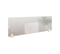 ZYCHSJXA Acrylic Privacy Divider Panel for Office Desk - Satin Finish Workstation Shield with Secure Clamps | Protective Screen Workstations, Schools & Shared Spaces (16x16 inches)