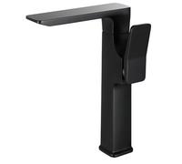 ZYCHSJXA Bathroom Sink Taps Basin Mixer Tap Faucets Black Waterfall Single Lever Tap-Tall