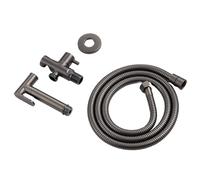 ZYCHSJXA Brushed Gold Douche Kit Hand Held Bidet Sprayer Brass Room Balcony Wall Mounted Toilet Faucet Shattaf Valve Jet Set(Pink)