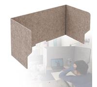 ZYCHSJXA Desk Divider Foldable Privacy Screen And Acoustic Panel, 60 80 100 120cm Desktop Partition Protector For Home Offices Libraries Classroom School Studying Room(Lightbrown,60cm)