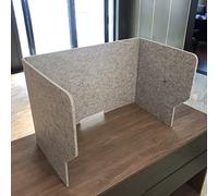 ZYCHSJXA Desk Hush Panel Partition With Back Hide Cords, Privacy - Composed Of Three Sound Absorbing Panels, Polyester Fiber Sneeze Guard Divider, For Tabletops