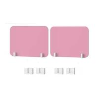 ZYCHSJXA Desk Privacy Dividers, Divider Panel Pack Of 2 Multiple Sizes Multicolor(Pink,40X30CM)