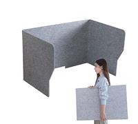 ZYCHSJXA Freestanding Office Divider Partition, Acoustic Partition Desktop Privacy Panel, Polyester Fiber Tabletop Divider, For Home Office/remote Learning, Foldable Easy To Carry (Size :