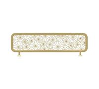 ZYCHSJXA Metal Desktop Partition Desk Privacy Divider Panel Screen Stand for Office, School, Librar, Restaurant, Hollow Style(Gold,130x60cm)