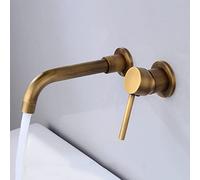 ZYCHSJXA Modern Black Single Handle Bathroom Sink Faucet - Mixed Hot & Cold Water, Antique Kitchen Tap, Stylish Durable Design for Home Commercial Use