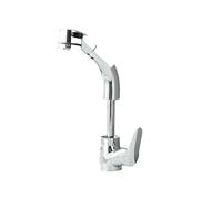 ZYCHSJXA Water Kitchen Tap All-Copper Faucet Pull-Out Sink Hot and Cold Household Telescopic Splash-Proof Chrome-Plated Lifting Pull