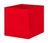 ZYCORE Drona Storage Boxes - Collapsible Fabric Storage Cube - Storage Organiser, 33x38x33cm Shelving Unit with Handle, Foldable Kellax Shelf Insert Box Idea for Home, Office Use (Red, 1x Pack)