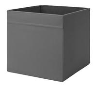 ZYCORE Drona Storage Boxes - Collapsible Fabric Storage Cube - Storage Organiser, 33x38x33cm Shelving Unit with Handle, Foldable Kellax Shelf Insert Box Idea for Home, Office Use (Dark Grey, 4x Pack)