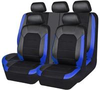 ZYCQ Car Seat Covers Full Set for Hyundai i20 i-20 I20 N,Leather Waterproof Breathable Seat Covers Full Set Seat Protector,C/Blue