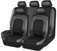ZYCQ Car Seat Covers Full Set for Hyundai i20 i-20 I20 N,Leather Waterproof Breathable Seat Covers Full Set Seat Protector,D/Grey